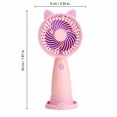 thumbnail image 3 of Portable Handheld Mini Fan Green Cute Cat Ear Design 1 Piece For Outdoor Home Travel Use, 3 of 6