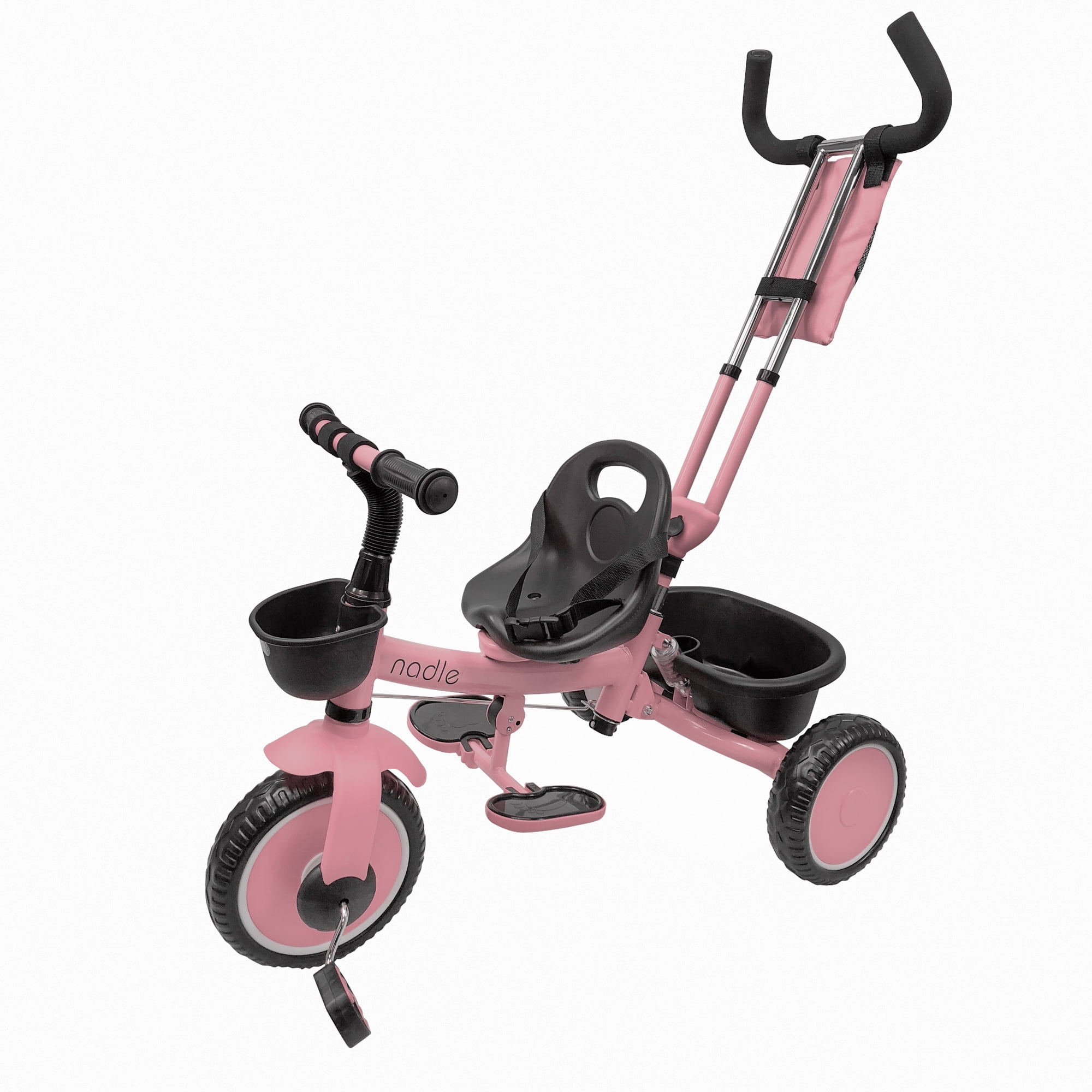 girl tricycle push handle