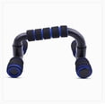 thumbnail image 2 of Barras de realce para gimnasio en casa, viajes, entrenamiento físico, ejercicio, mangos de flexión, equipo de ejercicio, azul, 1 par, 2 of 5