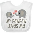 thumbnail image 3 of Inktastic My Pawpaw Loves Me Grandchild Boys or Girls Baby Bib, 3 of 4