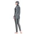 thumbnail image 3 of BKQCNKM Muslim Swimsuits for Women, Burkini Sets for Women, Full Body Swimsuit for Women, Hijab Swimsuits for Women, Full Body Rash Guard Women, Gray L, 3 of 4