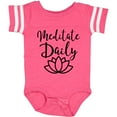 thumbnail image 3 of Inktastic Meditation Yoga Meditate Daily Resolution Boys or Girls Baby Bodysuit, 3 of 5