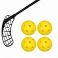 thumbnail image 3 of 4 unidades de bolas de Floorball shamjiam Amarillo 72mm de Diámetro, 3 of 8