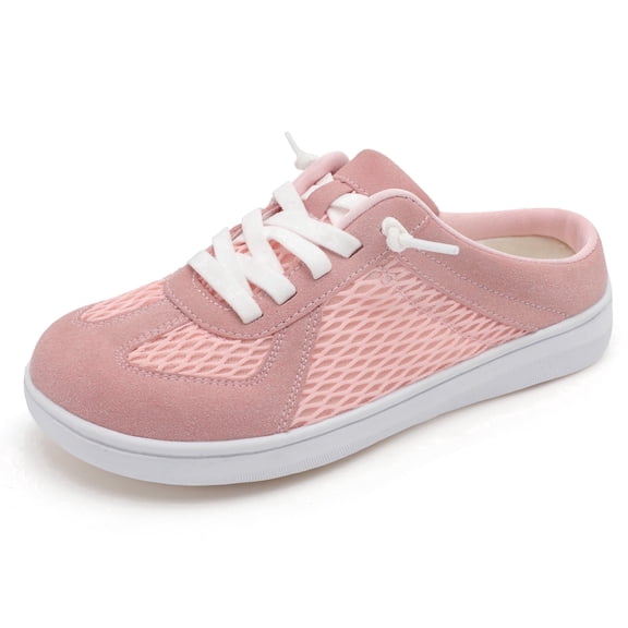 Mules for Women Wide Slip-on Shoes Comfortable Backless Walking Shoes with Removable Sole