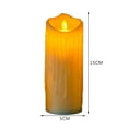thumbnail image 3 of 10uds. Luz de velas de fiesta en casa de boda parpadeante de candelita LED sin llama (5x15cm), 3 of 5