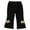 Black, variant on breaise Toddler Girl Flare Pants for Littler Girl Bow Front Bell Sweatpants Pull On Bell Bottom Athletic Leggings Pants
