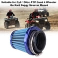 thumbnail image 4 of Filtro de aire de 44 mm para ciclomotor Gy6, 150 cc, ATV, Quad, 4 ruedas, Go Kart, Buggy, Scooter (azul), 4 of 10