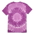 thumbnail image 3 of Five Nights At Freddy's Bonnie Face Men's Purple Spiral Spiral Tie-Dye Crew Neck Short Sleeve T-shirt XXL, 3 of 7