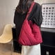 thumbnail image 3 of Bolso bandolera acolchado de gran capacidad para mujer, bolso de mano Vintage para mujer, 3 of 5
