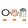 thumbnail image 3 of Uxcell Skateboard Truck Hardware Kit, Skateboard Truck Lock Nuts Axle Washers Spacer Speed Rings Set, Silver Black Brown, 3 of 5