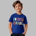thumbnail image 6 of UACY Girls Fourth Grade Back to School T Shirt Short Sleeve Crew Neck Cotton Casual Graphic Tee for Kids (Blue, 3-4 Years), 6 of 6
