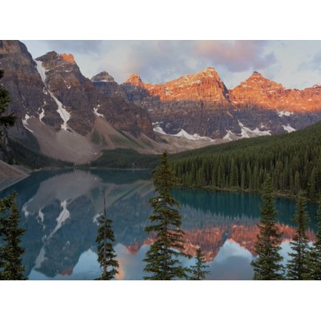 Moraine Lake Banff National Park Early Morning Reflections in Moraine Lake, Banff National Park, UNESCO World Heritage Site, Alberta Print Wall Art By Martin Child ()