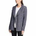 thumbnail image 5 of GH Bass Ladies' Knit Zip Asymmetrical Cardigan, Small, Navy, 5 of 7