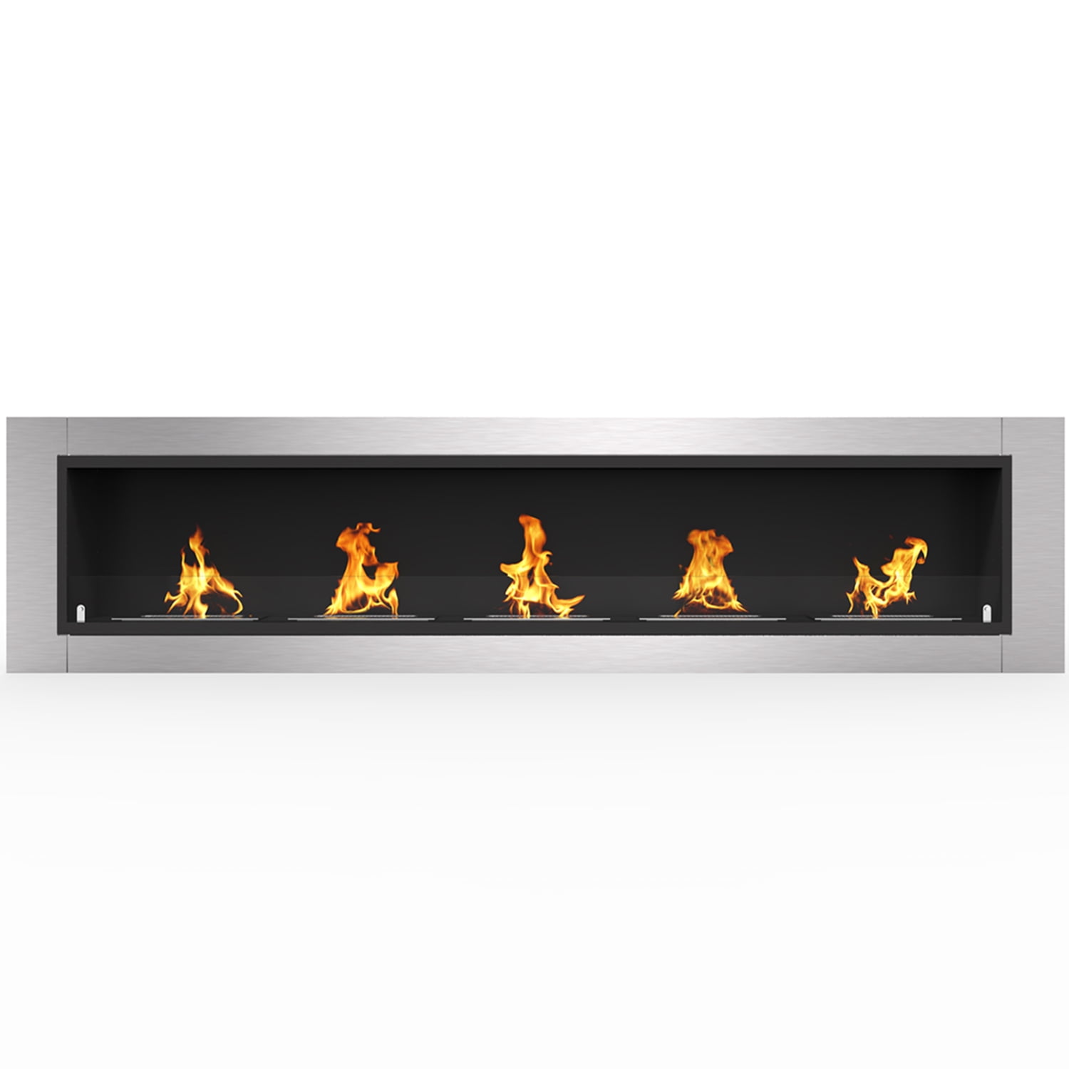 Regal Flame Cambridge 71" Ventless Built In Wall Recessed Bio Ethanol Wall Mounted Fireplace Similar Electric Fireplaces, Gas Lo
