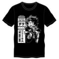thumbnail image 2 of MHA My Hero Academia Izuku Midoriya One For All Quirk Men's Black T-Shirt Tee Shirt-X-Large, 2 of 2
