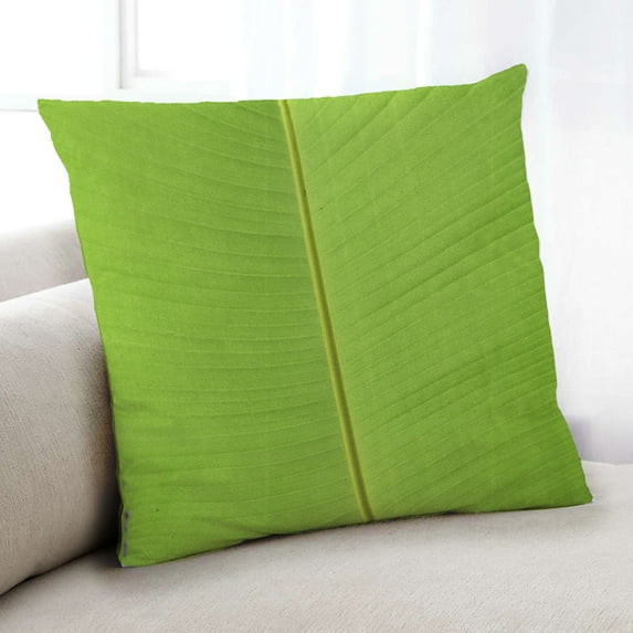 Ahgly Company Color Focus Green Indoor Throw Pillow, 18 inch by 18 inch