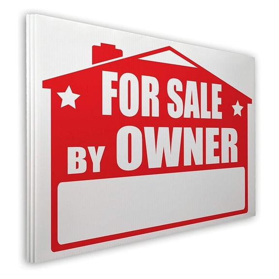For Sale By Owner Lawn Sign Kit with Giant Arrow Stickers (3)