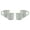 GREEN, variant on Bico Light Beige Mugs Set, Set of 4, Microwave and Dishwasher Safe, for Coffee, Hot Chocolate, Milk