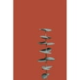 thumbnail image 3 of 1x Studio III 13x18 Black Modern Framed Museum Art Print Titled - Eucalyptus Rust 01, 3 of 5