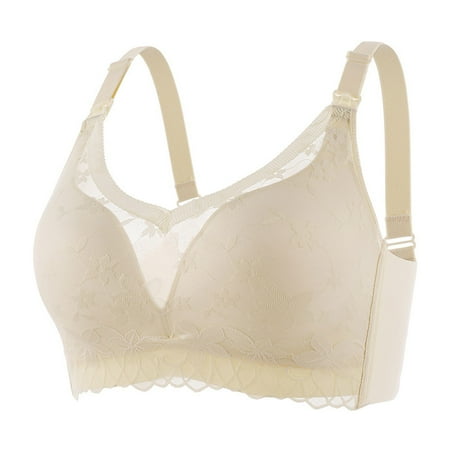 Gunia Women Maternity Nursing Bras Solid Open Button Breastfeeding Bra Pulls Up Sag Feeding Comfort Thin Bra Dailywear