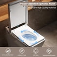 thumbnail image 4 of WinZo Square Smart Toilet Bidet For Modern Bathroom,Diamond-shaped Sleek Design Elonagted Rectangle 17" Comfort Bowl (White), 4 of 7