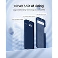 thumbnail image 3 of 3 in 1 for Google Pixel 6 Case, with 2 Pack Screen Protector, with Full Camera Cover Protection，Liquid Silicone Slim Shockproof Protective Phone Case [Microfiber Lining] (Navy Blue), 3 of 12
