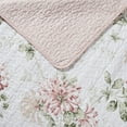 thumbnail image 4 of Laura Ashley - Juego de edredón tamaño queen, ropa de cama reversible de algodón con fundas a juego, decoración del hogar, ideal para todas las estaciones (Queen rosa madreselva), 4 of 5