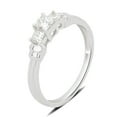 thumbnail image 2 of 1/2 Carat T.W. Princess Diamond 14K White Gold 3 Stone Engagement Ring. (J/I2-I3), 2 of 5