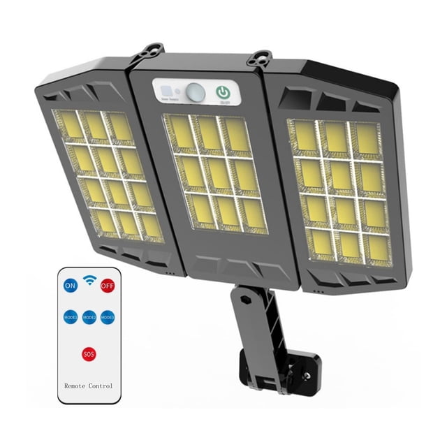 10000Lm LED Solar Parking Lot Lights Solar Lamp Powered Sunlight Waterproof PIR Motion Sensor Street Light For Garden Decoration ,Energy Saving and Security