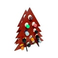 thumbnail image 1 of Stylish Tree Design Wooden Bottle Storage Rack Circular Hollow Display For Collector Home, 1 of 5