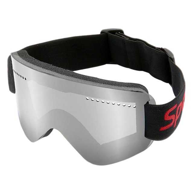 Gafas de esquí Gafas de snowboard profesionales Protección Gafas de nieve Gafas para Plata kusrkot Gafas de esquí de snowboard