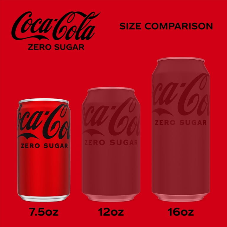 Coca-Cola Zero Sugar Mini Cans, 7.5 fl oz, 10 Pack photo 5