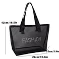 thumbnail image 5 of JAHH 1PCS Popular Simplicity Four Seasons Fashion Sheer Mesh Tote Mesh Zipper Travel Purse and Work Tote Sheer Women's Crossbody Bag, 5 of 8