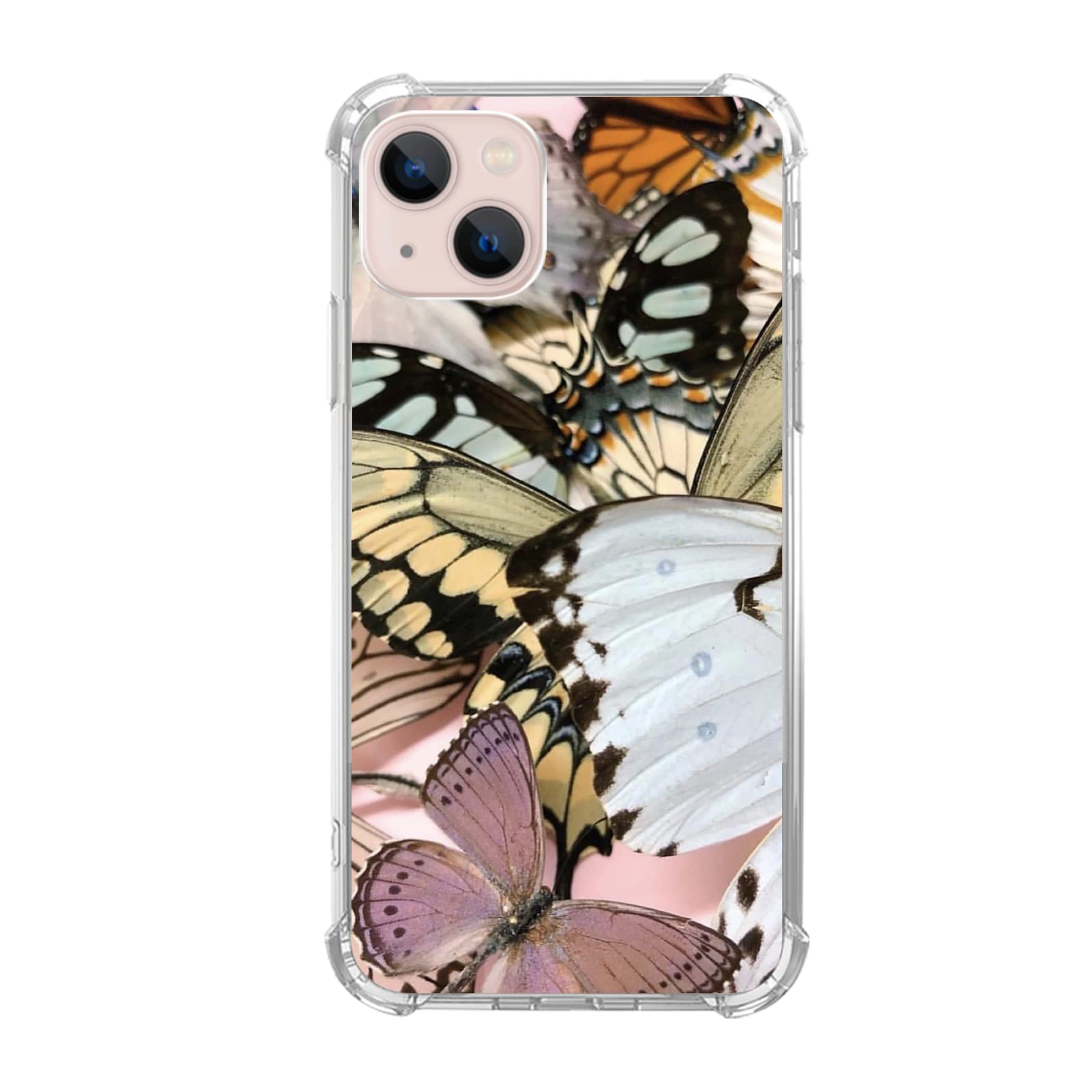  for iPhone 14 Plus Case Crystal Rhinestone Butterfly