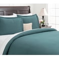 thumbnail image 2 of Chanasya Duvet Cover Twin Set Ultra Soft Solid 2-Piece Bedding - Luxurious Silky Soft Brushed Microfiber Comforter Cover Combo- Zipper Closure (1 Duvet Cover & 1 Pillow Sham) Teal - Twin, 2 of 3