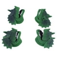 thumbnail image 4 of Partheme Novelty Toys 3 Counts Green Hand Puppets Role Play Realistic Dinosaur Finger Glove Toys green, 4 of 8