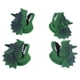 thumbnail image 4 of Partheme Novelty Toys 3 Counts Green Hand Puppets Role Play Realistic Dinosaur Finger Glove Toys green, 4 of 8