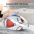 thumbnail image 4 of Yayeee Pillowcase Standard Size Set of 2 Satin Wrinkle Resistant Pillow Case, Santa Hats Pattern, 4 of 8