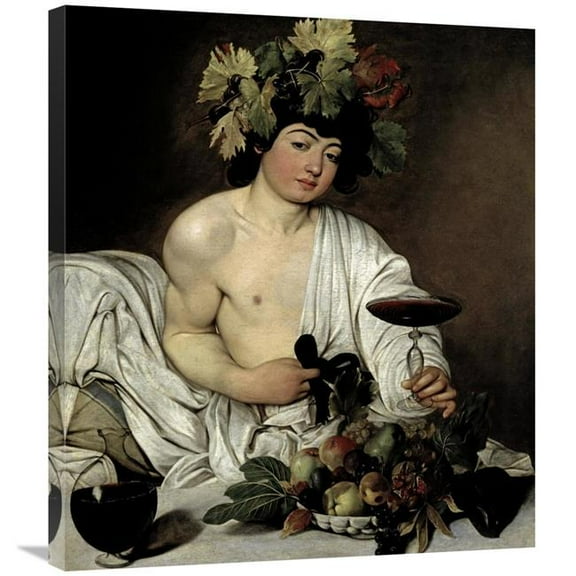 30 in. Bacchus Art Print - Caravaggio