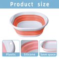 thumbnail image 5 of ievspot Collapsible Dish Basin with Drain Plug,Space Saving Multiuse Foldable Sink Tub,Kitchen Sink for Camping,Vegetable Washing,Beverage Tubs, 5 of 8