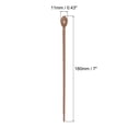 thumbnail image 2 of Unique Bargains 15 Pack Reusable Silicone Ties, 7 Inch Cable Ties, Bread Ties Coffee Color, 2 of 6