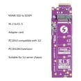 thumbnail image 3 of Adaptador de Tarjeta Vertical NVMe M.2 A EDSFF E1.S SSD Adaptadores NVME A EDSFF SSD con Clave M.2 Tarjeta Convertida Tarjeta de Expansión PCIE 4.0 X4, 3 of 5