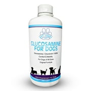 Extra Strength Liquid Glucosamine Chondroitin for Dogs,  MSM Hip & Joint Supplement Support 32fl oz