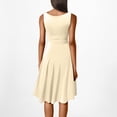 thumbnail image 4 of Women’s Sleeveless A-Line High Low Hem Dress Elegant Fit and Flare Cocktail Party Graduation Dress, 4 of 8