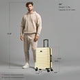 thumbnail image 4 of InUSA Trend 24" Hardside Lightweight Luggage with Spinner Wheels, Handle, and Trolley, Sand, 4 of 4