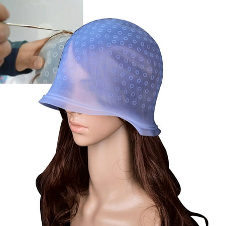 Silicone Hair Colouring Highlighting Dye Hat Cap Hook Hairdressing Tool (Best Laser Cap For Hair Loss)