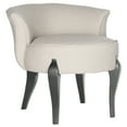 thumbnail image 3 of SAFAVIEH Mora Modern Style Glam French Leg Vanity Chairs, Beige (23.4 in. W x 24.8 in. D x 22.4 in. H), 3 of 7