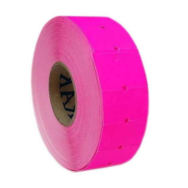 Etiquetas Adhesivas VentDepot Marca Precios PricesPink 10 Rollos 1000 Etiquetas 21x12mm Rosa