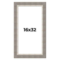 16x32 Frame Grey Real Wood Picture Frame Width 2.75 Inches | Interior Frame Depth 0.5 Inches |