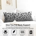 thumbnail image 3 of Leopard Print Body Pillow Cover – Soft & Breathable, Hidden Zipper, 20"x54", Fashion Animal Print – Cheetah & Tropical Spots, Perfect Gift for Side Sleepers, Pregnancy, Modern Home Decor, 3 of 7